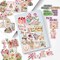 50pcs Vintage Pink Aesthetic Floral Sticker for Scrapbooking(Pink Floral)
